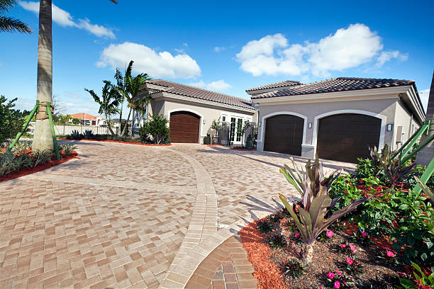 Residential Paver Driveway in Beach, ND